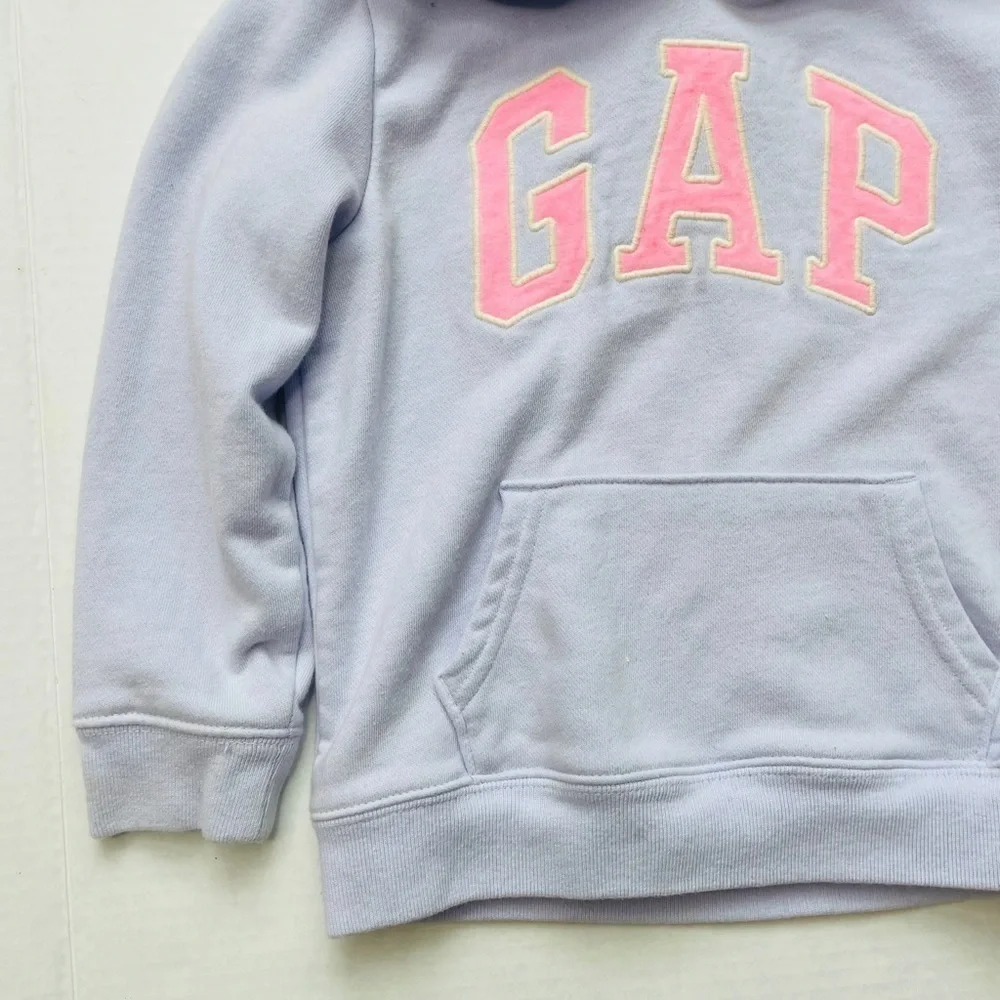 Gap Baby Toddler Lavender Purple Logo Long Sleeve Pullover Hoodie Size 5T